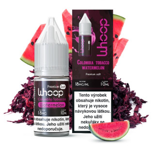 E-liquid WHOOP - Tabacco Watermelon (Columbijský tabák s vodním melounem) 10ml – 0mg