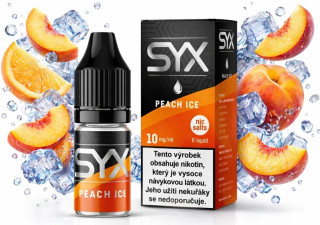 E-liquid SYX NS - Peach Ice (Ledová broskev) 10ml – 10mg