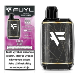 Dinner Lady FUYL POD Starter Kit 500mAh - Grape Star (Hrozny, anýz a coolada) 15mg