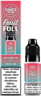 E-liquid Dinner Lady Bar Salts Fruit FULL - Watermelon Ice (Ledový vodní meloun) 10ml 20mg