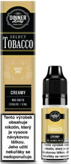 E-liquid Dinner Lady Bar Salts TOBACCO - Creamy Tobacco (Nasládlý krémový tabák) 10ml 20mg