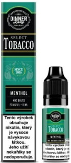 E-liquid Dinner Lady Bar Salts TOBACCO - Menthol Tobacco (Tabák s mentolem) 10ml 20mg