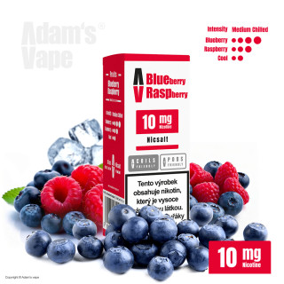 E-liquid Adams Vape Salt - Blueberry Raspberry (Borůvka a Malina) 10ml – 10mg
