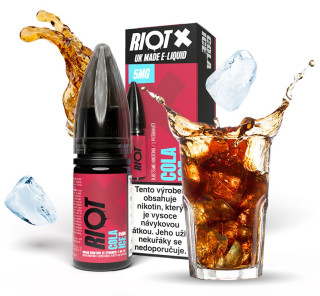 E-liquid RIOT X Salt - Cola Ice (Ledová cola) 10ml – 5mg