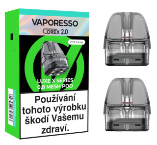 Náhradní cartridge pro Vaporesso LUXE X Pod 0,8ohm 2ml 2ks