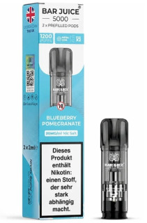 BAR Juice 5000 Pod Cartridge - Blueberry Pomegranate (Borůvky s granátovým jablkem) 2ks Novinka – 10mg