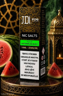 E-liquid JDI FOG Nic Salts - Watermelon Burst (Vodní meloun) 10ml 20mg Novinka
