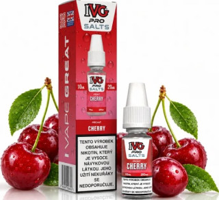 E-liquid IVG Pro Salts - Cherry (Šťavnatá třešeň) 10ml Novinka – 20mg