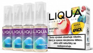 E-liquid LIQUA Elements Menthol 4Pack 4x10ml (Mentol) Akce – 3mg
