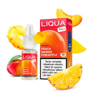 LIQUA Salt Peach Mango Pineapple (Mango, ananas a broskev) 10ml – 10mg, U