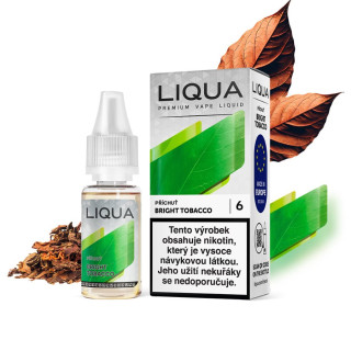 LIQUA Bright Tobacco (Virginská tabáková směs) 10ml – 0mg, U