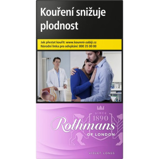 Cigarety Rothmans Longs Violet – krabička