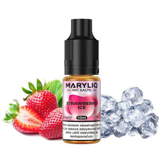 Maryliq - Salt e-liquid - Strawberry ICE - 10ml - 20mg (Jahoda, Chladivá složka (ICE))