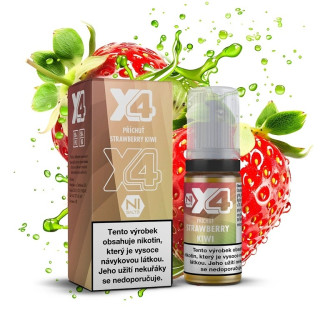 X4 Bar Juice Salt - E-liquid - Strawberry Kiwi - 10mg (Jahoda a kiwi)