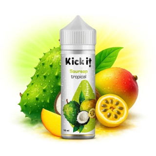Kickit Soursop Tropical 10ml (Ananas, Jahoda, Kokos, Mango)