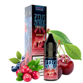 Zeus Juice Zodiac - Salt - Sophia - 20mg (Borůvka, Třešeň, Brusinka, Chladivá složka (ICE))