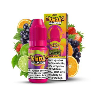 Kura Collection Blackcurrant Strawberry Lime Orange 10ml 16.2mg (Černý rybíz, Jahoda, Limetka, Pomeranč)