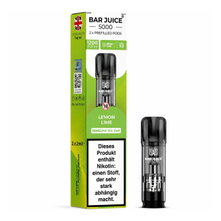 BAR Juice 5000 Pod Lemon & Lime 10mg 2ks (Citrón s limetkou)