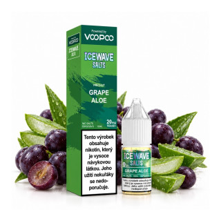 Voopoo ICEWAVE Salts Grape Aloe 10ml 20mg (Hroznové víno, Aloe Vera)