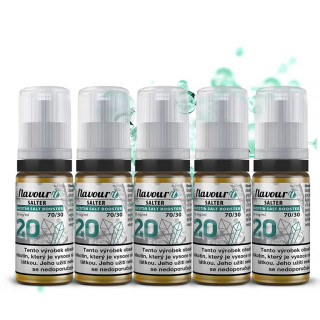 Flavourit SALTER - salt nikotinový booster - 70/30 - 5x10ml - 20mg