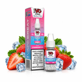 IVG Pro Salts Strawberry ICE 10ml 10mg (Ledová jahoda)