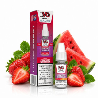 IVG Pro Salts Strawberry Watermelon 10ml 20mg (Jahoda a vodní meloun)