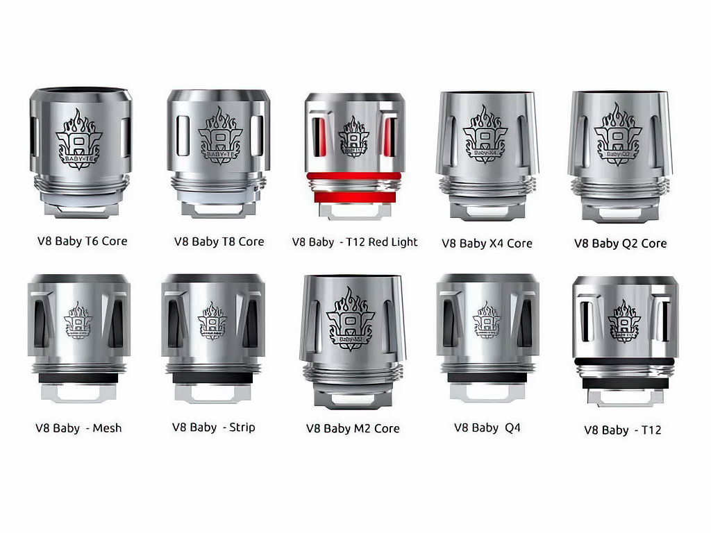 Smoktech TFV8 Baby T12 0,15ohm - Žhavící hlava (Red Light)