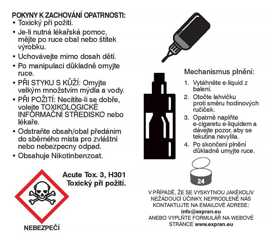E-Liquid Shot - Booster NicSalt - 70VG / 30PG - 20mg - 5x10ml