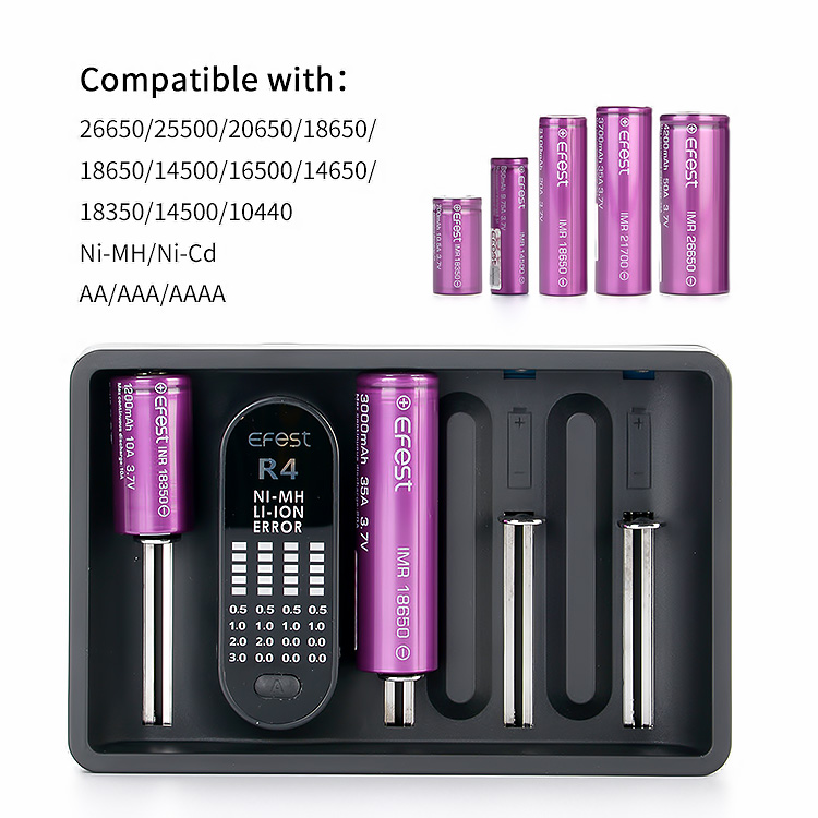 Efest iMate R4 - Inteligentní článková nabíječka - AC/USB