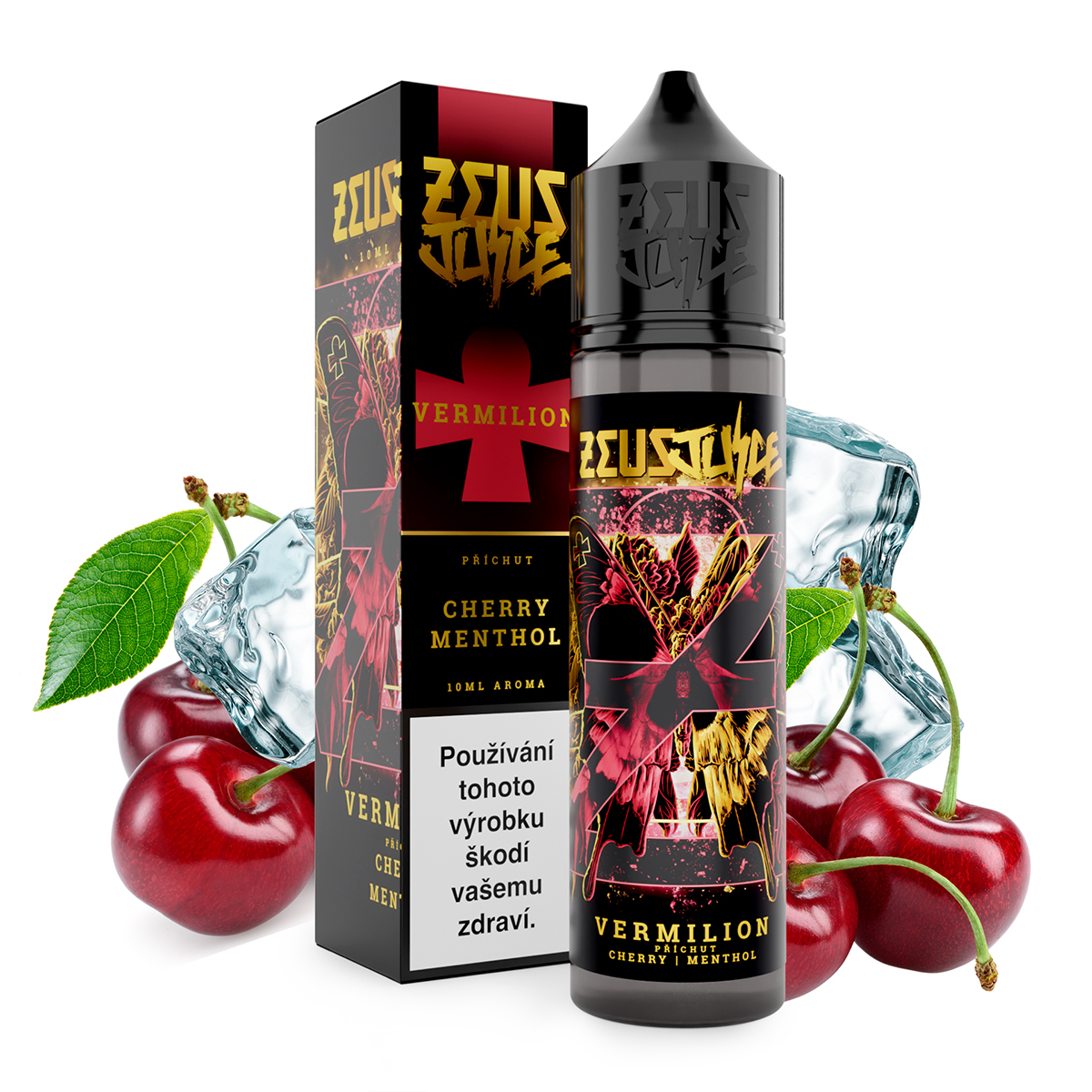Zeus Juice - S&V - Vermilion - 10ml (Třešeň, Chladivá složka (ICE))