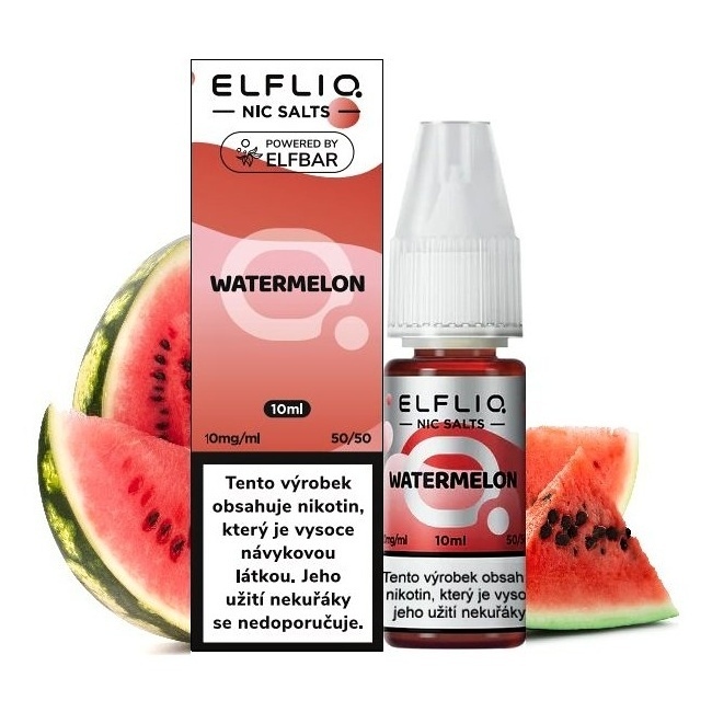 Elf Bar Elfliq - Salt e-liquid - Watermelon - 10ml - 10mg