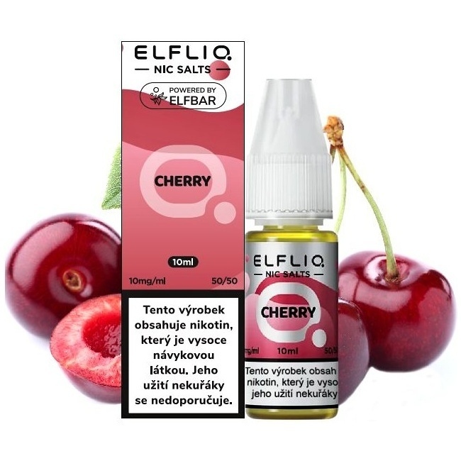 Elf Bar Elfliq - Salt e-liquid - Cherry - 10ml - 10mg