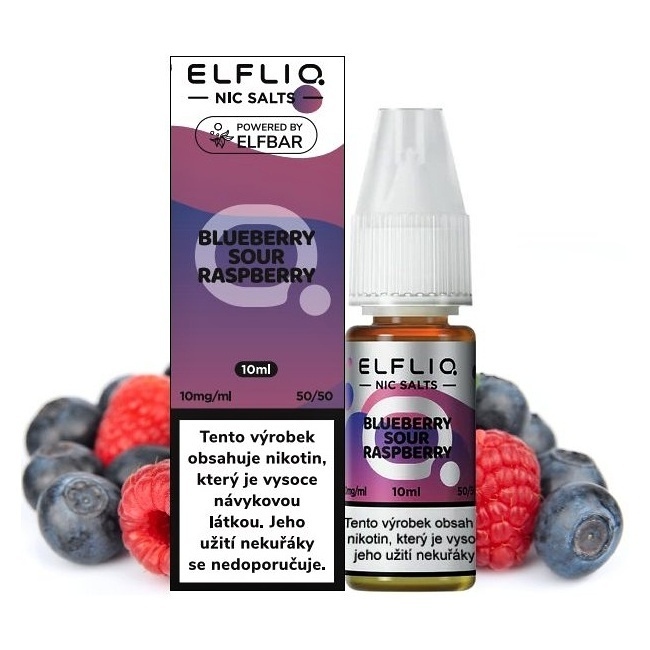 Elf Bar Elfliq - Salt e-liquid - Blueberry Sour Raspberry - 10ml - 10mg