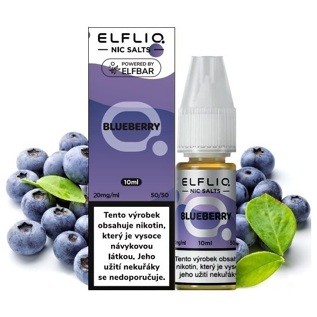 Elf Bar Elfliq - Salt e-liquid - Blueberry - 10ml - 20mg