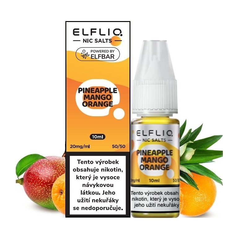 Elf Bar Elfliq - Salt e-liquid - Pineapple Mango Orange - 10ml - 20mg