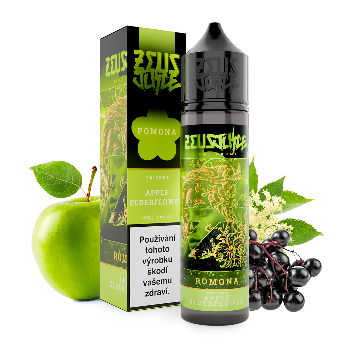 Zeus Juice - S&V - Pomona - 10ml (Jablko, Černý bez)