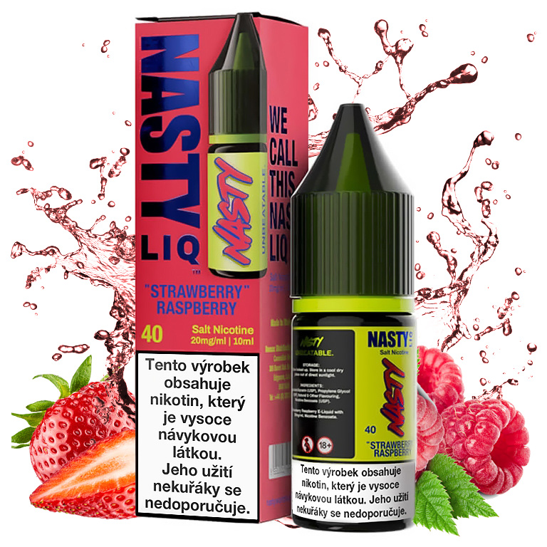 Nasty LIQ - Salt e-liquid - Strawberry Raspberry - 10ml - 20mg