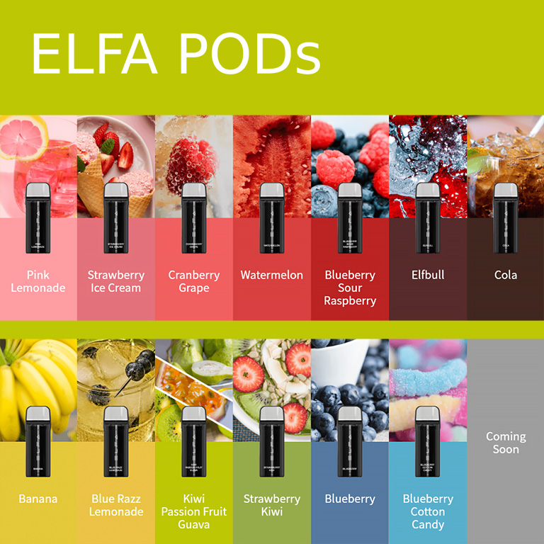 Elf Bar ELFA Pod - přednaplněná Cartridge - Apple Peach - 20mg - 2ks