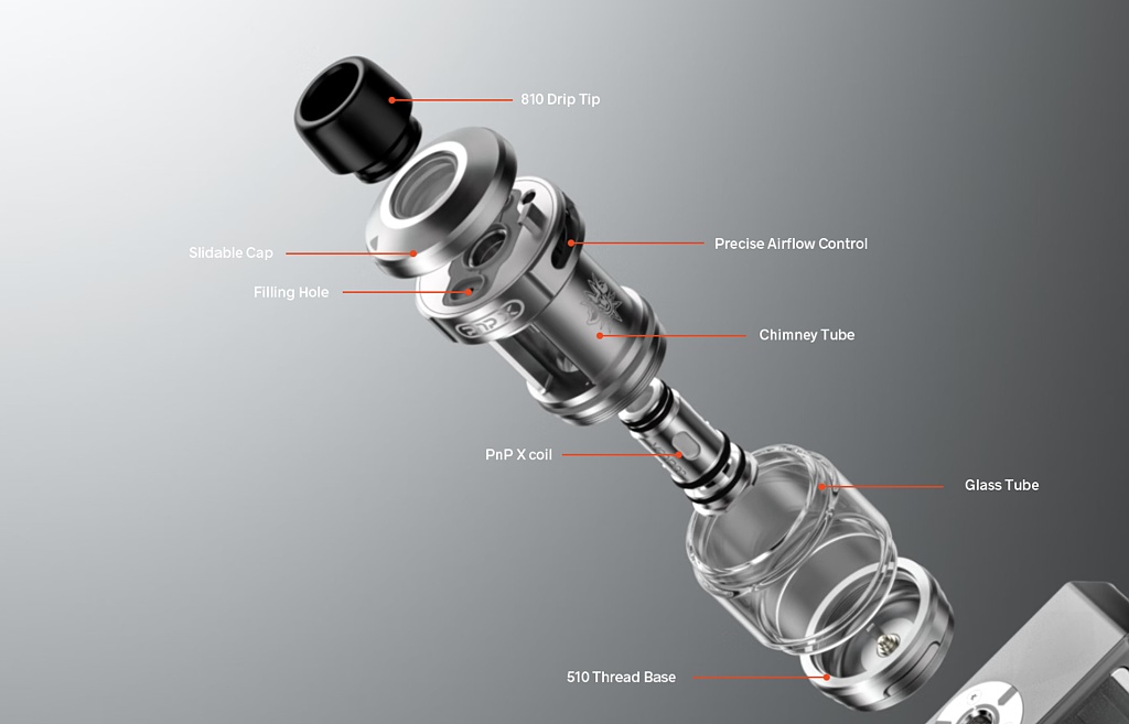 Voopoo Uforce X - náhradní pyrexové sklo - 2ml
