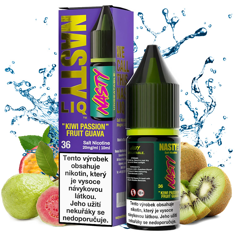 Nasty LIQ Salt - Kiwi Passion Fruit Guava - 10ml - 20mg (Kiwi, Marakuja, Guava | E-liquid)