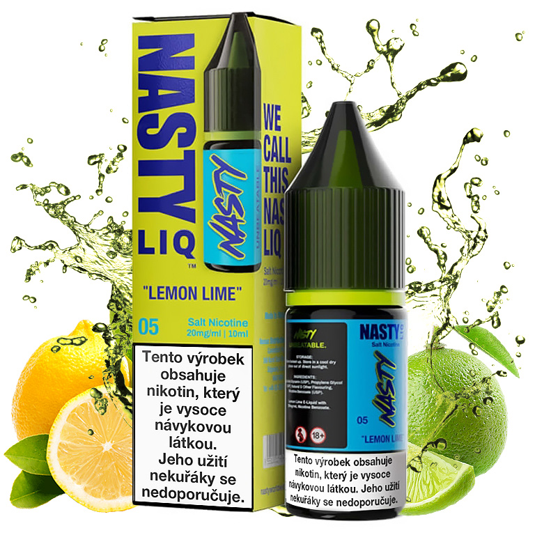 Nasty LIQ Salt - Lemon Lime - 10ml - 10mg (Citron, Limetka | E-liquid)
