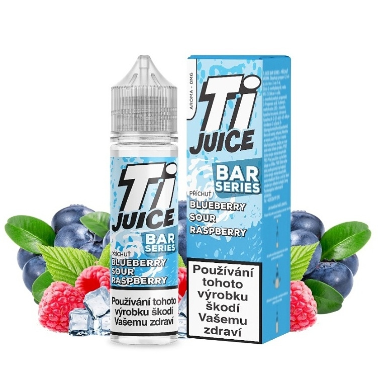 TI Juice Bar Series - S&V - Blueberry Sour Raspberry - 10ml (Borůvka, Malina, Chladivá složka (ICE))