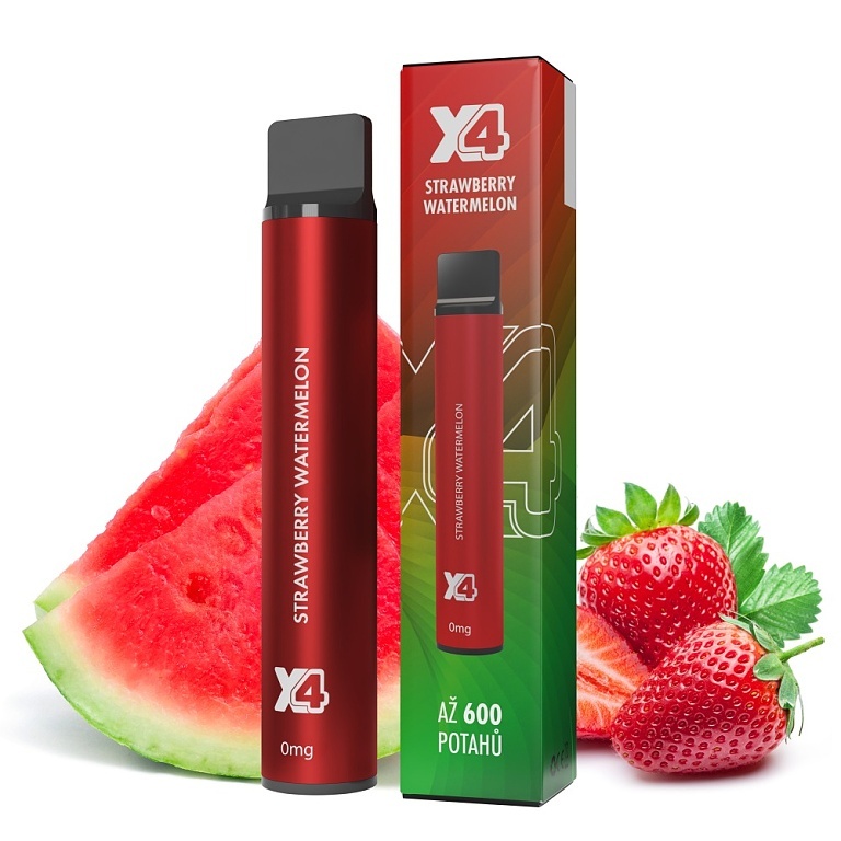 X4 Bar - 0mg - ZERO - Strawberry Watermelon