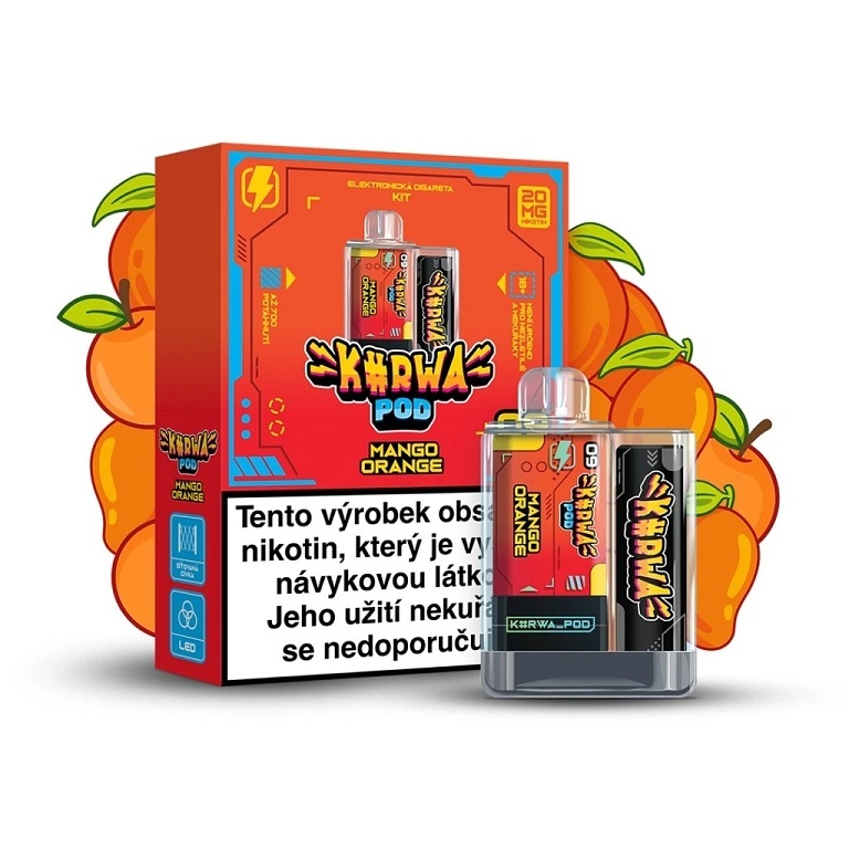 Kurwa Pod - Starter Kit - Mango Orange (Hybridní elektronická cigareta)