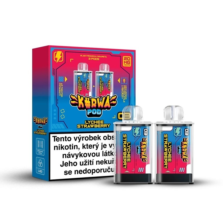 Kurwa Pod - Kapsle 2ks - Lychee Strawberry (Liči, Jahoda)