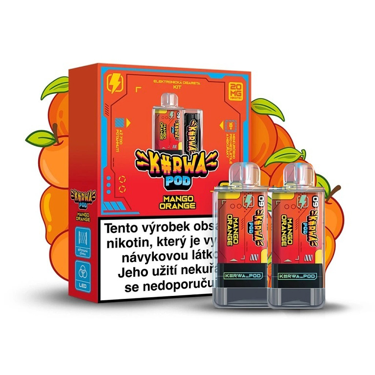 Kurwa Pod - Kapsle 2ks - Mango Orange (Mango, Pomeranč)