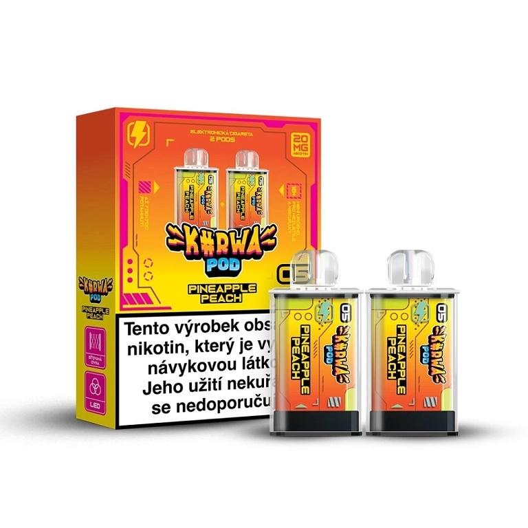 Kurwa Pod - Kapsle 2ks - Pineapple Peach (Ananas, Broskev)