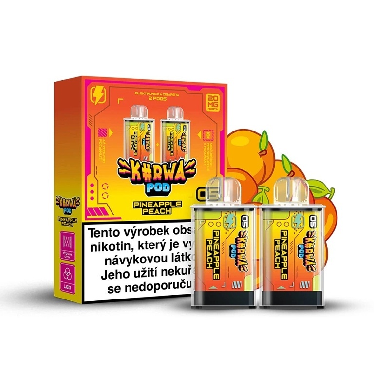 Kurwa Pod - Kapsle 2ks - Pineapple Peach (Ananas, Broskev)
