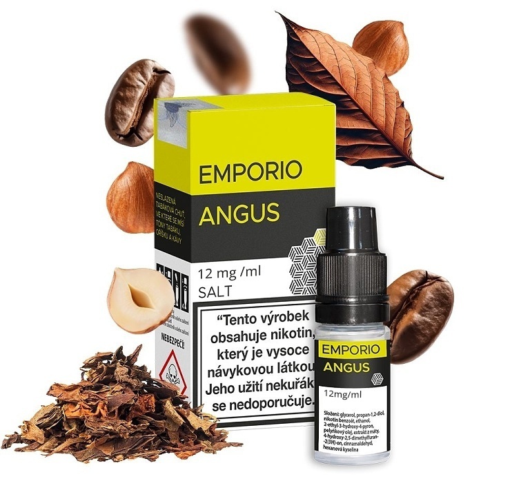 Emporio Salt - Angus - 12mg (Tabák, Oříšky, Káva)