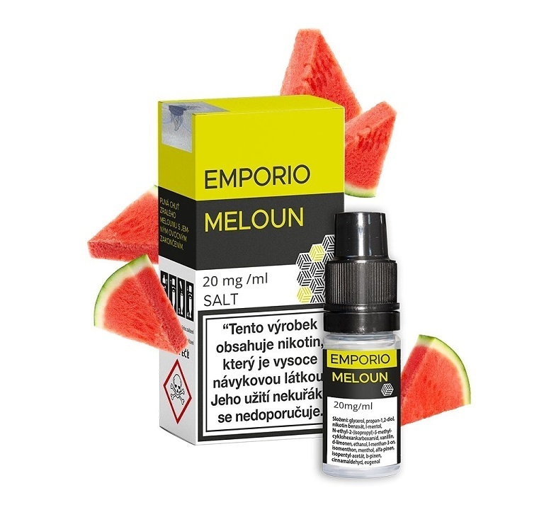 Emporio Salt - Meloun - 20mg (Vodní meloun, Máta, Mentol)